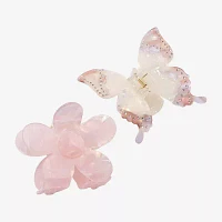 Arizona Butterfly & Flower 2-pc. Claw Hair Clip