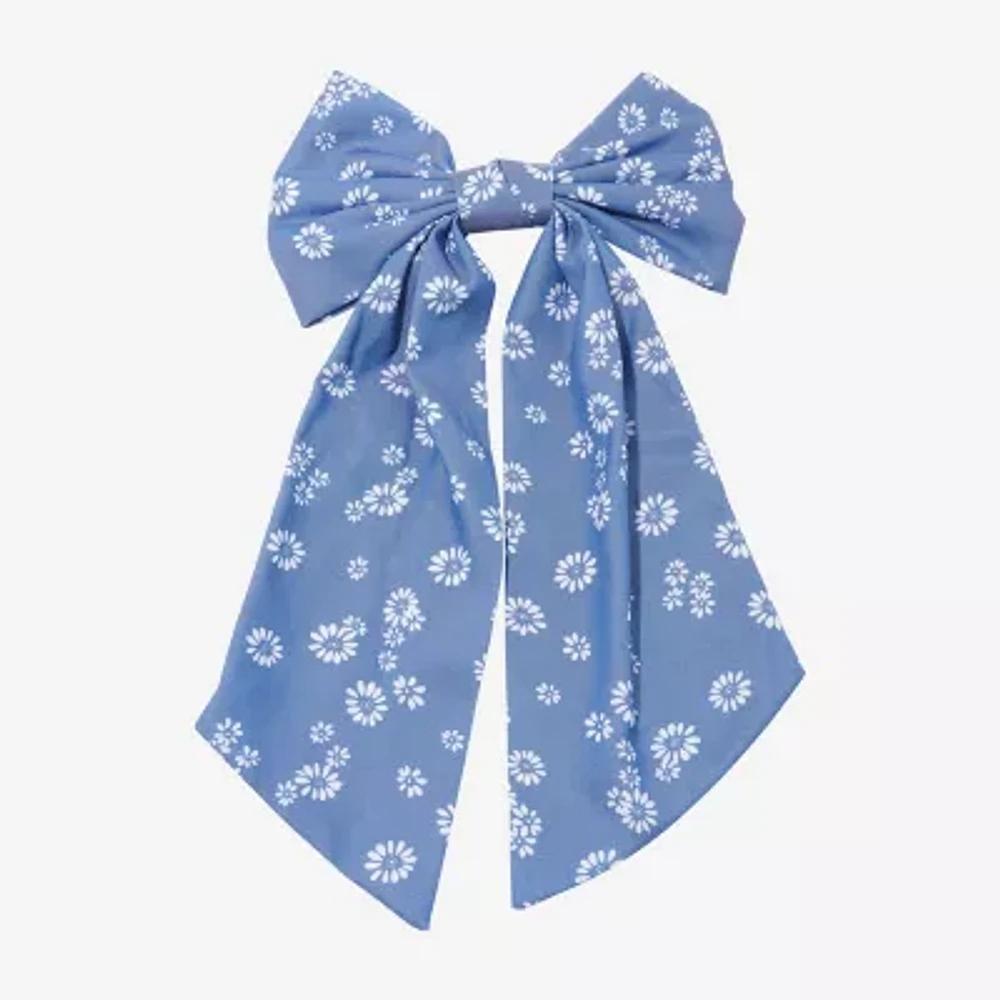 Arizona Floral Denim Hair Bow