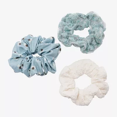Arizona 3-pc. Light Blue Floral Hair Ties