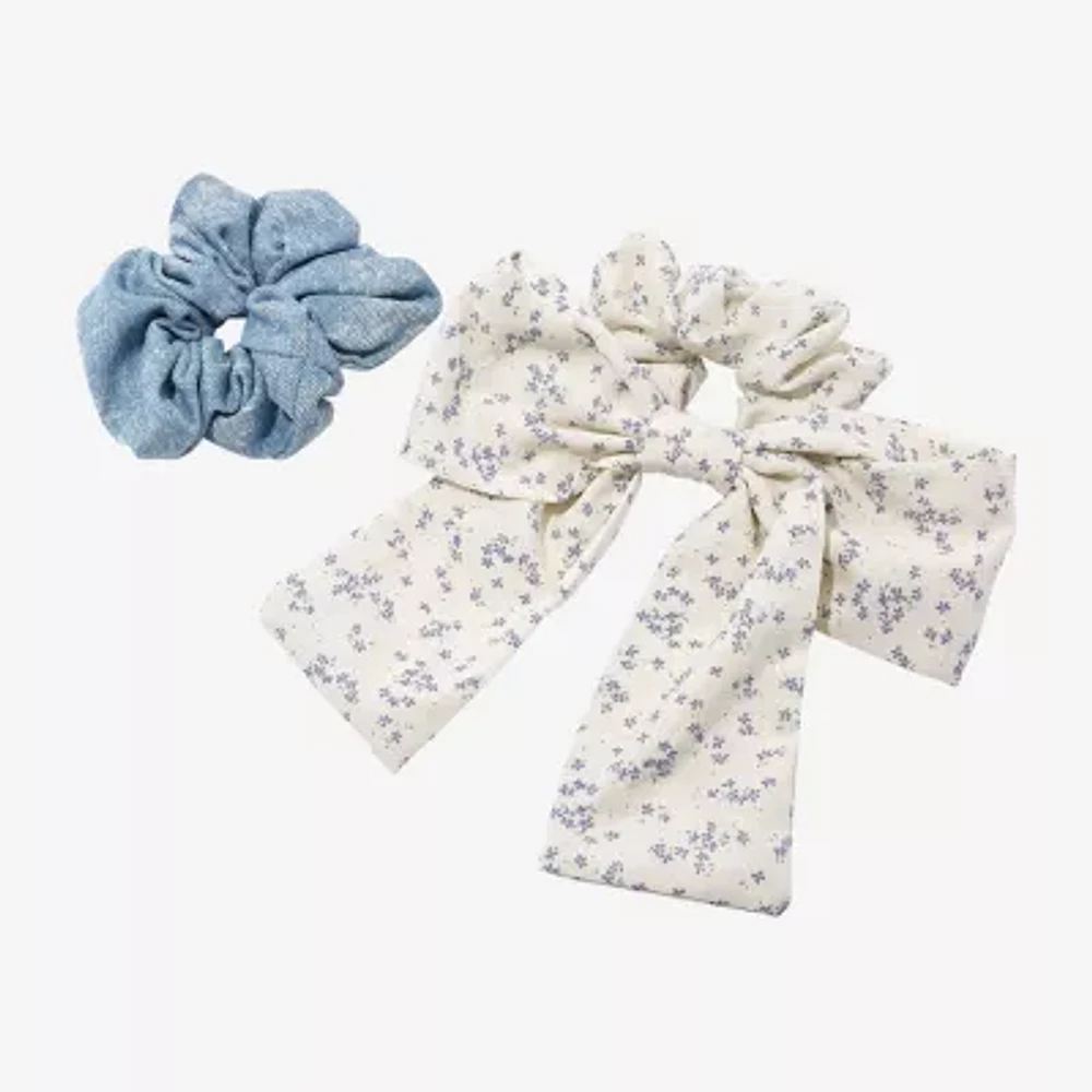 Arizona 2-pc. Denim Bow Hair Ties