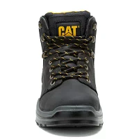 CAT Mens Striver Steel Toe Slip Resistant Block Heel Work Boots