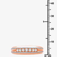 I Said Yes (H-I / I1) 1/4 CT. T.W. Lab Grown White Diamond 14K Two Tone Gold Over Silver Wedding Band