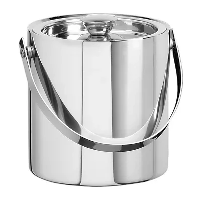 Kraftware Barware Polished Stainless Steel 1.5-qt. Ice Bucket