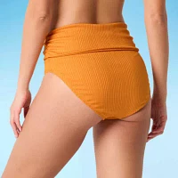 Mynah Womens Lined High Waist Bikini Swimsuit Bottom