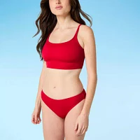 Decree Neon Textured Bralette Bikini Swimsuit Top Juniors