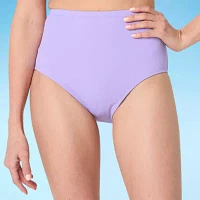 Liz Claiborne Womens Lined High Waist Bikini Swimsuit Bottom