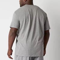 Shaquille O'Neal XLG Mens Big and Tall Short Sleeve Crew Neck Pajama Top