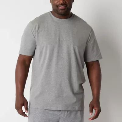 Shaquille O'Neal XLG Mens Big and Tall Short Sleeve Crew Neck Pajama Top
