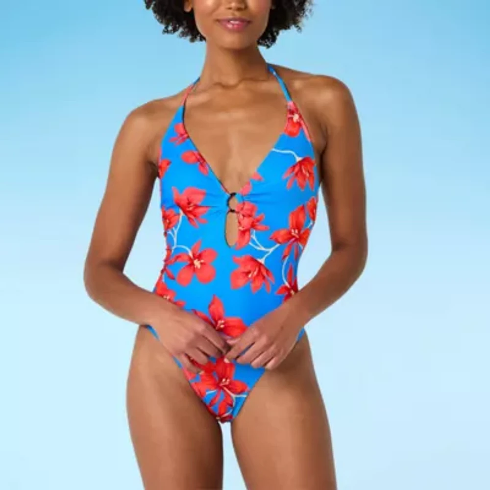 Forever 21 Floral One Piece Swimsuit Juniors