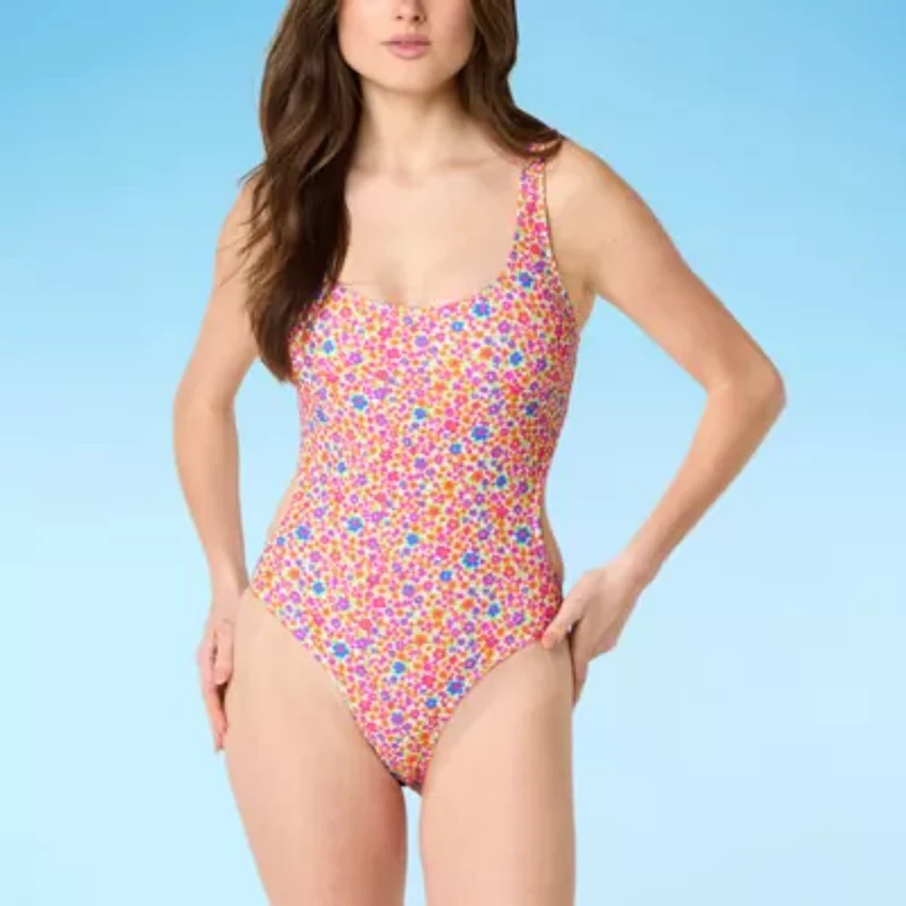 Forever 21 Floral One Piece Swimsuit Juniors