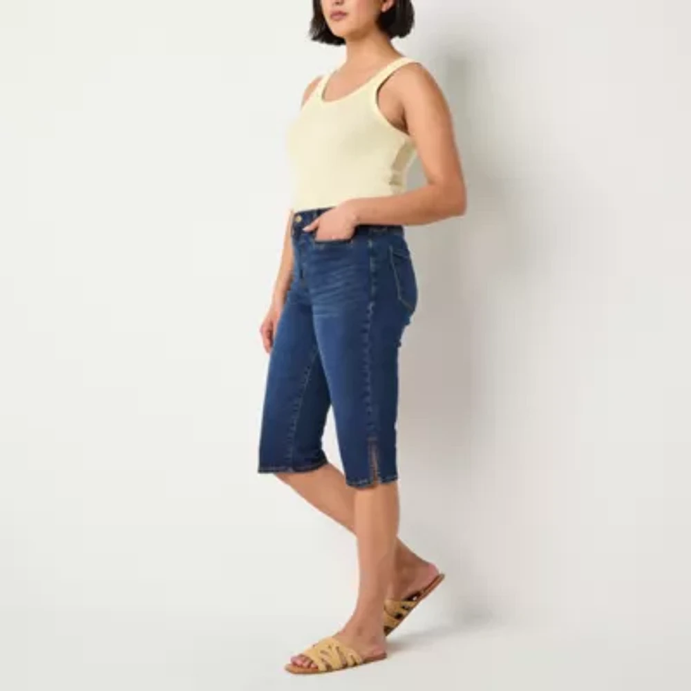 a.n.a High Rise Denim Capri Pants