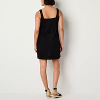 a.n.a Womens Sleeveless Linen Blend A-Line Dress