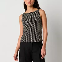 Worthington Womens Straight Neck Blouse