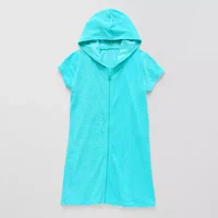 Thereabouts Terry Little & Big Girls Swimsuit Cover-Up Dress