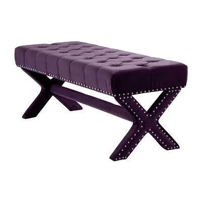 Louis Tufted Velvet Bench