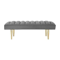 Nicole Miller Denver Upholstered Bench