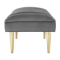 Nicole Miller Denver Upholstered Bench