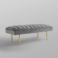 Nicole Miller Denver Upholstered Bench