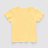 Okie Dokie Baby Boys Round Neck Short Sleeve Graphic T-Shirt