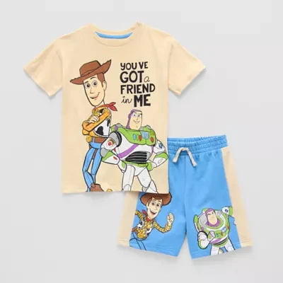 Disney Collection Little & Big Boys 2-pc. Toy Story Short Set