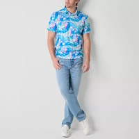 St. John's Bay Performance Mens Classic Fit Short Sleeve Polo Shirt