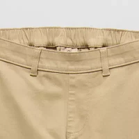 St. John's Bay Stretch Chino Mens Easy-on + Easy-off Seated Wear Adaptive Straight Fit Flat Front Pant
