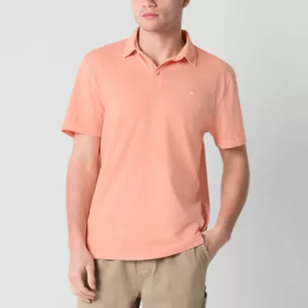 Arizona Mens Short Sleeve Washed Polo Shirt