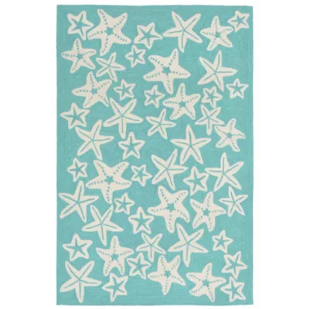 Liora Manne Capri Starfish Indoor/Outdoor Runner Rug