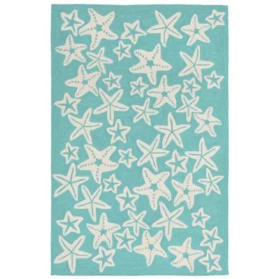 Liora Manne Capri Starfish Indoor/Outdoor Runner Rug