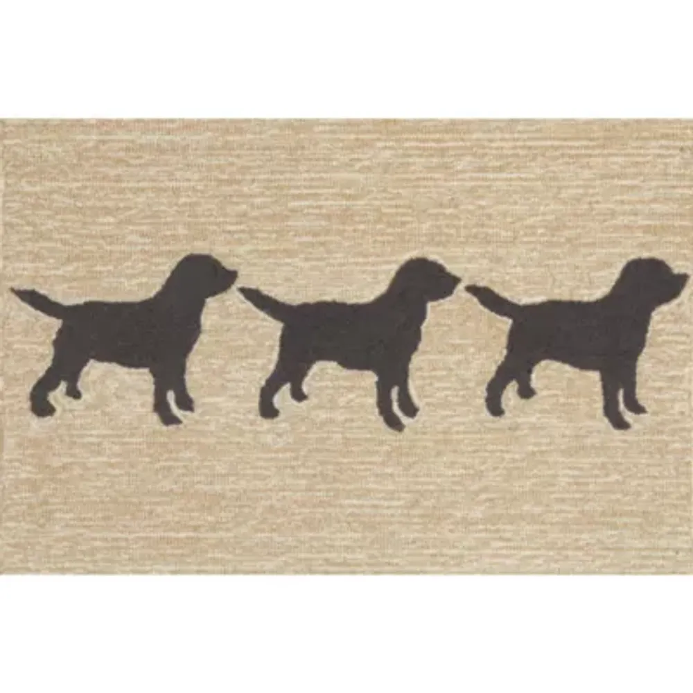 Liora Manne Frontporch Doggies Indoor/Outdoor Runner Rug