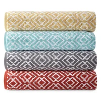 JCPenney Home Phoenix Yarn Dyed Bath Towels