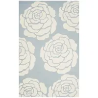 Safavieh Dacre Floral Wool Indoor Rectangular Area Rug