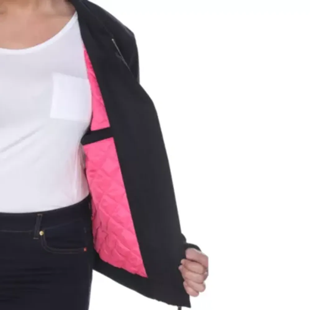 White Mark Bomber Jacket - Plus