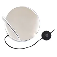 Simple Designs Arched Brushed Nickel Floor Lamp