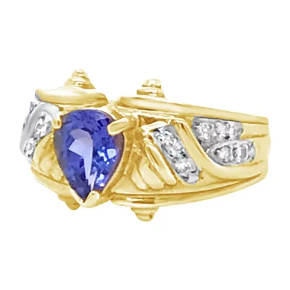 Le Vian® Grand Sample Sale™ Ring featuring 1 CT. Blueberry Tanzanite® 1/8 CT. set in 14K