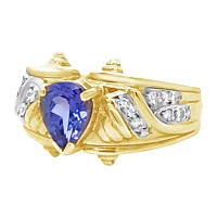 Le Vian® Grand Sample Sale™ Ring featuring 1 CT. Blueberry Tanzanite® 1/8 CT. set in 14K