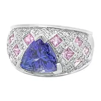 Le Vian® Grand Sample Sale™ Ring featuring 3 CT. Blueberry Tanzanite® Bubble Gum Pink Sapphire™ Vanilla Diamonds® set in 18K Vanilla Gold®