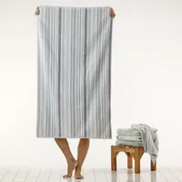 Saturday Knight Farmhouse Striped Bath Towel