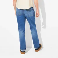 mutual weave Mens Stretch Fabric Tapered Leg Athletic Fit Jean