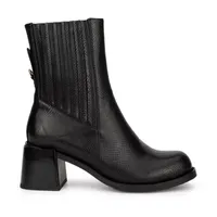 Torgeis Womens Regent Stacked Heel Booties