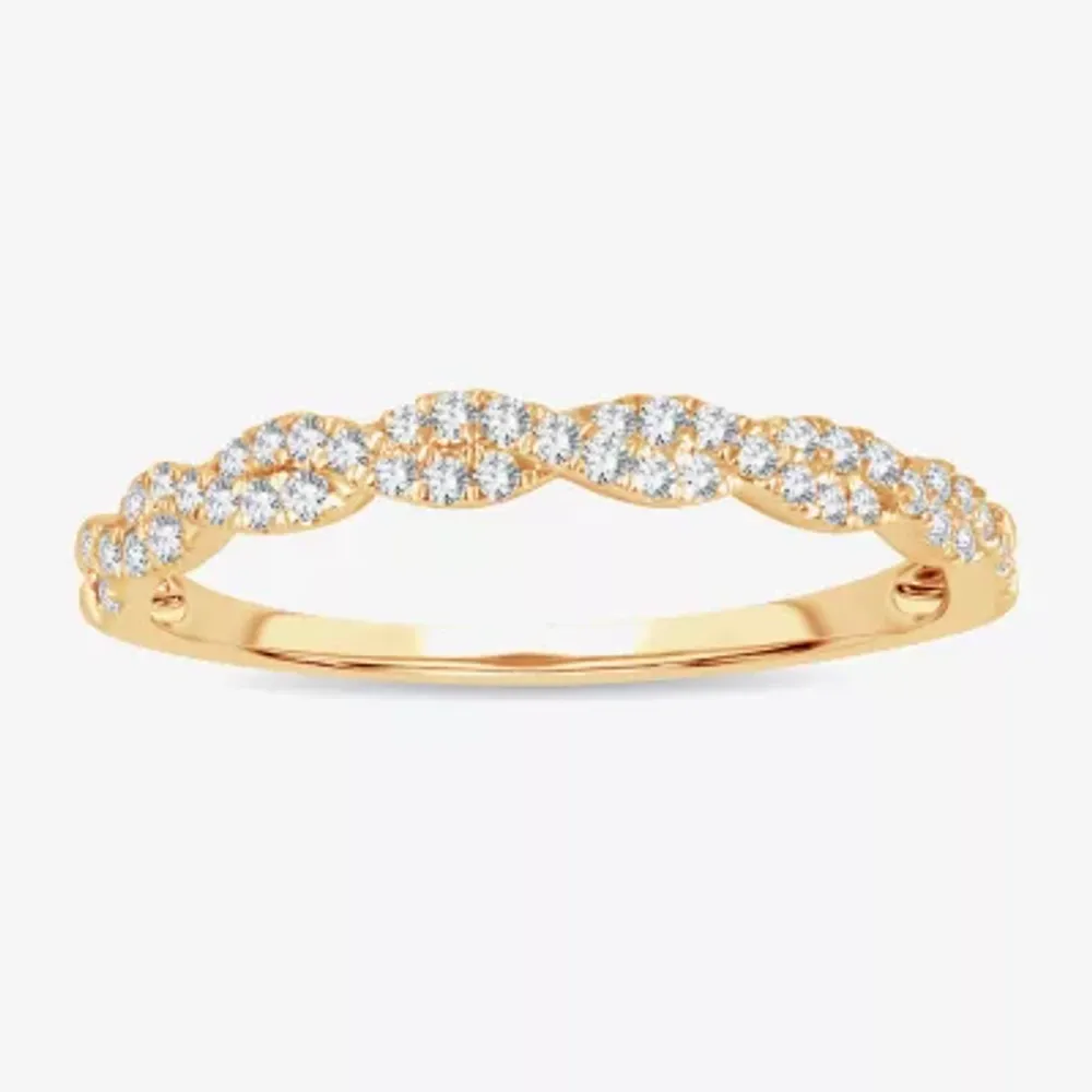 Signature By Modern Bride 1/5 CT.T.W. Natural Diamond 10K or 14K Gold Wedding Band