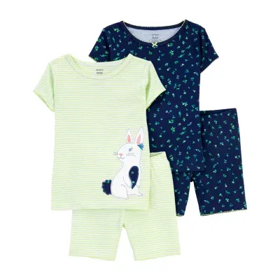 Carter's Toddler Girls 4-pc. Shorts Pajama Set