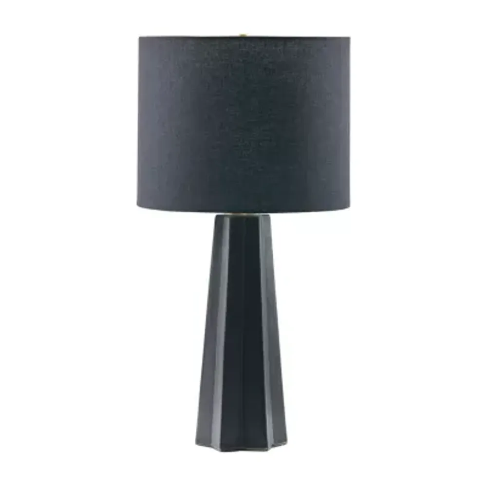 Martha Stewart Athena Geometric Ceramic Table Lamp