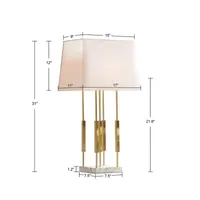 Martha Stewart Doyer Metal Iron Table Lamp