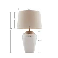 INK+IVY Jemma Ceramic Table Lamp