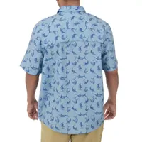 Guy Harvey Mens Short Sleeve Button-Down Shirt