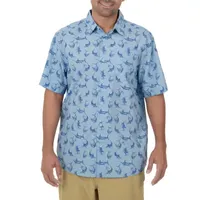 Guy Harvey Mens Short Sleeve Button-Down Shirt