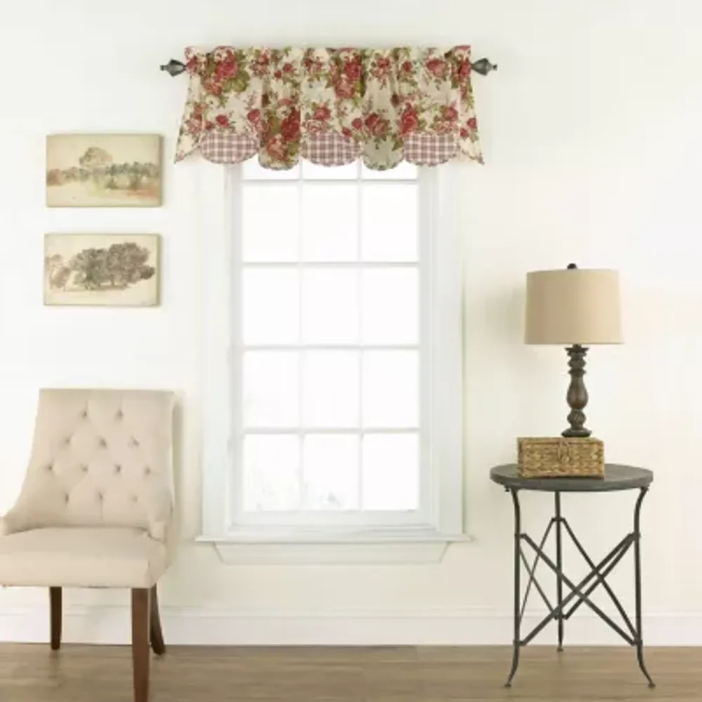 Waverly Norfolk Rod Pocket Scallop Valance