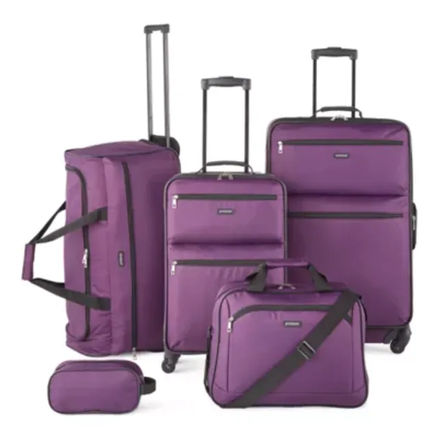 Protocol Bowden Softside 5-Pc. Luggage Set | Blue | One Size | Luggage Luggage Sets | Holiday Gifts