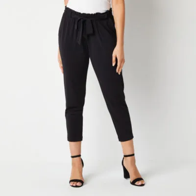 Bold Elements Womens Mid Rise Straight Pull-On Pants